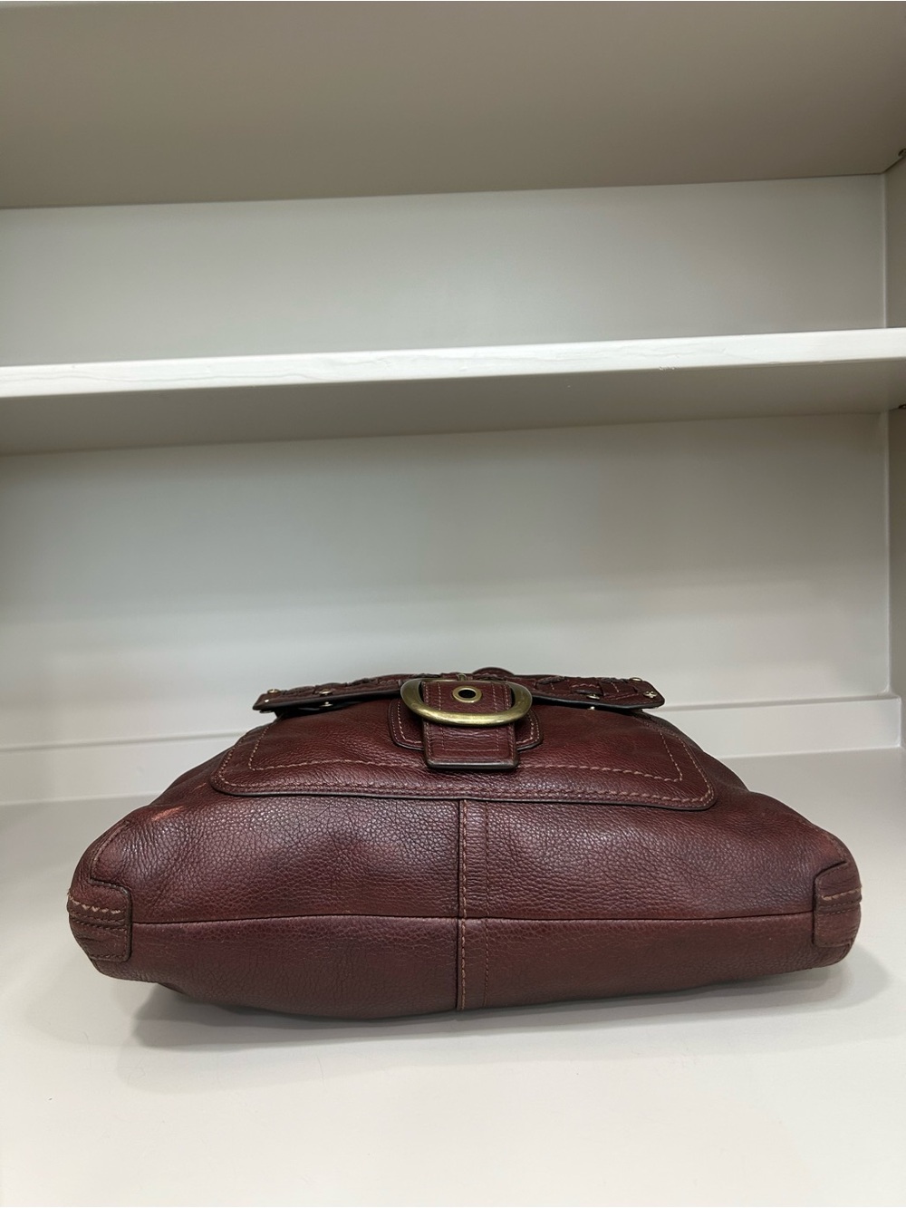 Coach Bleecker Soft Milled Cowhide Woven Pocket Hobo Tattersall Y2K Shoulder Bag - Picture 8 of 17